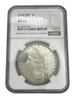 1878 8TF Morgan Silver Dollar NGC MS61 Looks Better Frosty
