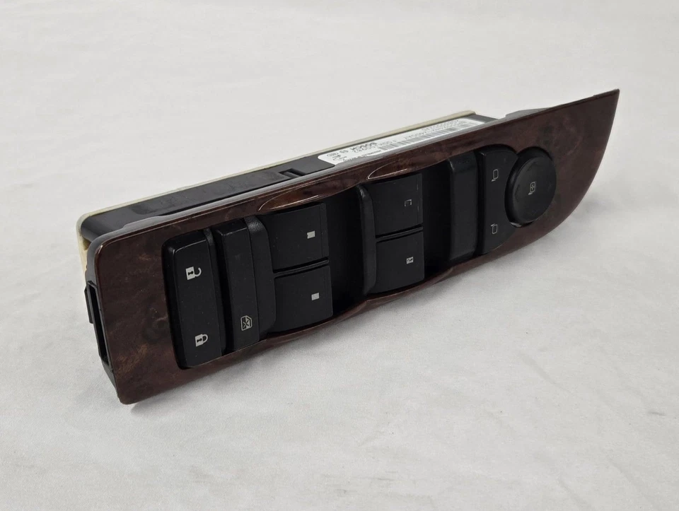 07-14 Interruptor de ventana maestra del conductor delantero izquierdo Chevrolet Suburban K1500 LS OEM Foto 3 de 4