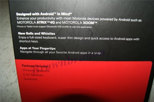 Motorola Bluetooth Wireless Keyboard w/ Android Function Keys ATRIX 4G ZOOM NEW - 第 2/12 張圖片