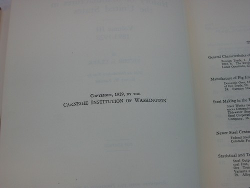 Victor S. Clark HISTORY OF MANUFACTURES IN THE UNITED STATES 3 VOLUMES - Picture 6 of 10