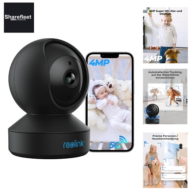 Reolink 4MP Überwachungskamera Innen WLAN Schwenkbar, Home und Baby Monitor m...