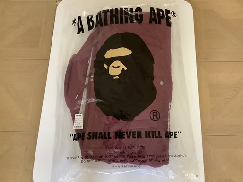 Authentic a bathing ape bape bape patch coach jacket red M new - Picture 11 of 11