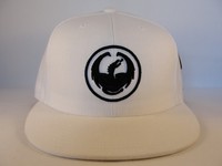 Dragon Alliance Fitted Hat Cap Size 7 5/8 White Dragon Alliance Fitted Hat Cap Size 7 5/8 White