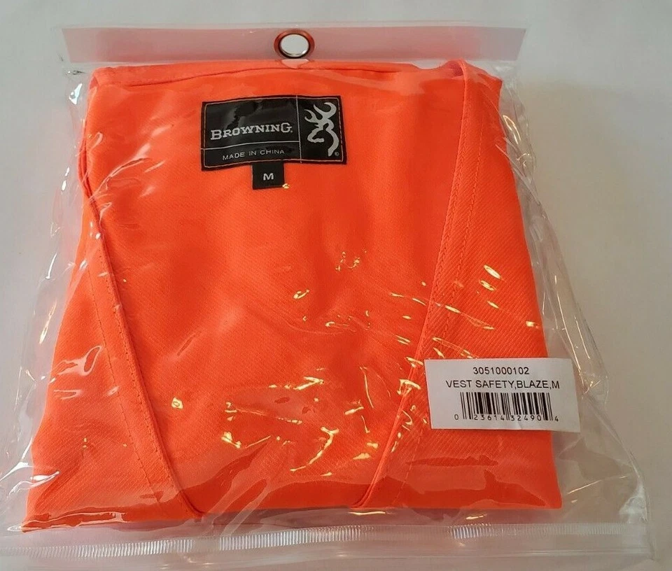 Browning Safety Shooting/Hunting Vest Blaze Orange 3051000102 M - Image 2 of 4