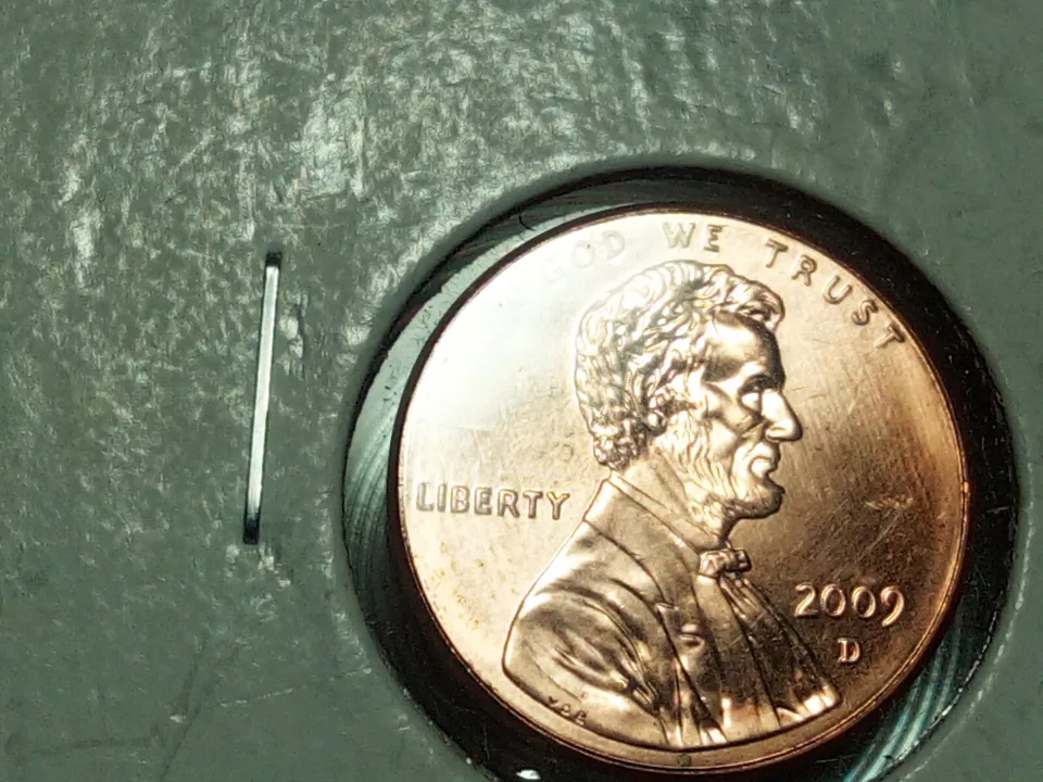 Mint Error Coin 2009 Denver Uncirculated One Cent DDO - Image 4 of 4