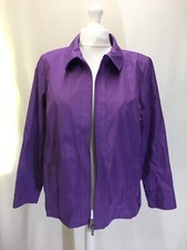 Women's Light, Purple Short Coat With Full Zip Closure & Front Pockets. Uk 18.