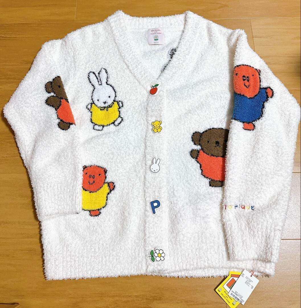 ミッフィー×gelato pique カーディガン gelato pique（ジェラート ピケ） ミッフィーカーディガン M-L