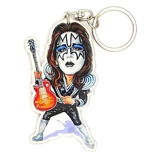 KISS ! ACE FREHLEY PORTE CLÉ Portrait Batteur Heavy metal Hard Rock Keychain - 第 2/6 張圖片
