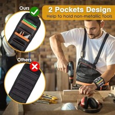 Magnetic Wristband 15 Strong Magnets For Holding Screws nails magnetic workband