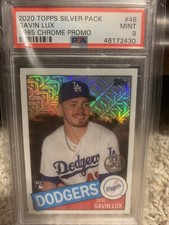 2020 Topps Silver Pack Gavin Lux Rookie Mojo 1985 Chrome Promo Refractor PSA 9!!