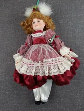 Camelot Handcrafted Dolls Angelica Porcelain Red Hair Green Eyes