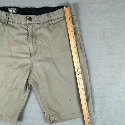 Lot of 2 Volcom Shorts Mens 32 Corpo Class Khaki Chino 10" Inseam *READ* - Picture 15 of 19