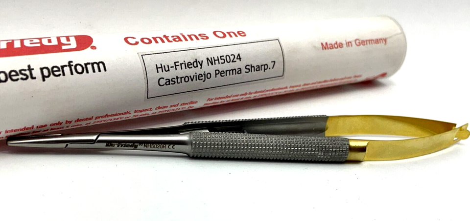 Porte-aiguille Chirurgical Hu-Friedy Mathieu-Kocher Perma Sharp - 14 Cm (5.5") - Modèle NH5074 - Neuf (USA - Exp. 2028)