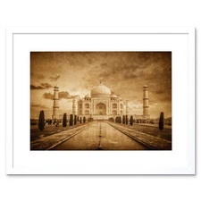 Photo Landmark Composition Taj Mahal Agra India Framed Wall Art Print