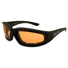 EPOCH Foam Padded Motorcycle Glasses Amber to Smoke Photochromic Lens