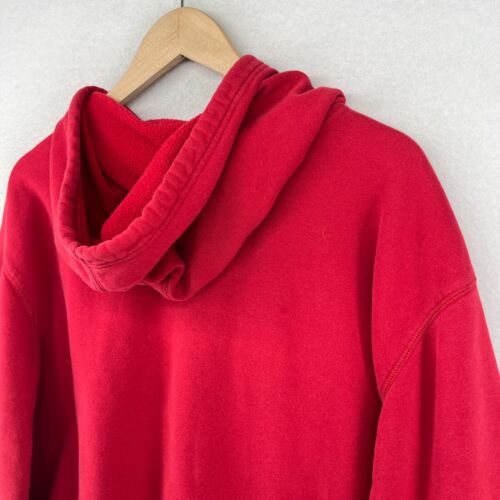 EVERLAST SPORT Hoodie Mens XL SPORTS Boxing Gym Fleece Sweatshirt Pullover Red - Picture 6 of 14