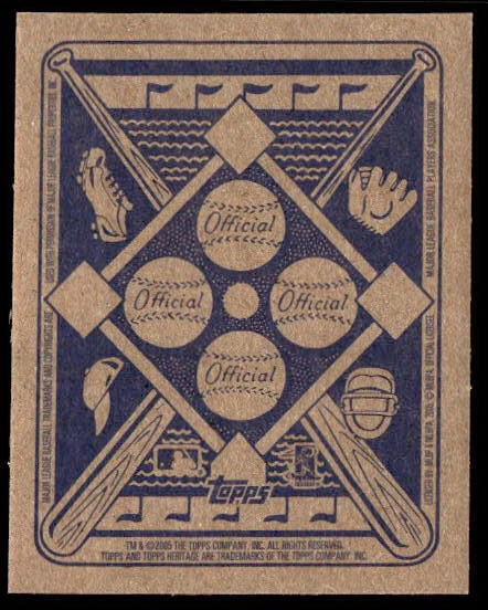 2005 Bowman Heritage #24 Mark Mulder ‘51 Topps Heritage Blue Backs - Image 2 of 2