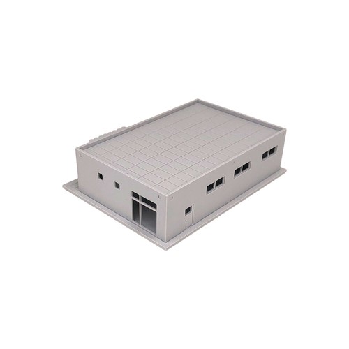 Bâtiment Miniature 3 étages Pour Réseau Ferroviaire échelle HO 1:87 - Magasin En Coin, Non Peint