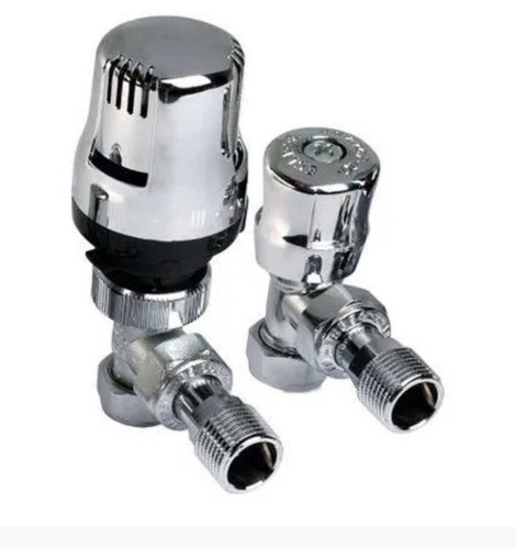 Altenic hohe Chromoberfläche 15mm Winkelversion Thermostat Heizkörperventile