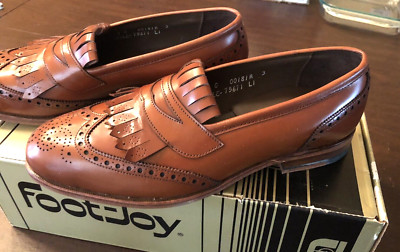 Foot-Joy Leather Classic Wing Tip Brown Dress Shoes 75671 Men's SIZE 9C - NIB