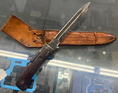 1/ORIGINAL COLD WAR CZECH MILITARY COMBAT KNIFE BAYONET W/ SHEATH CZECH REPUBLIC