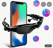 Bluetooth Sunglasses Safety Sun Glasses Rechargeable Wireless Adjustable Earbuds