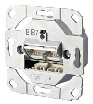 BTR Metz Netcom Datendose CAT6 zweifach 130E381200 - I Unterputzmontage