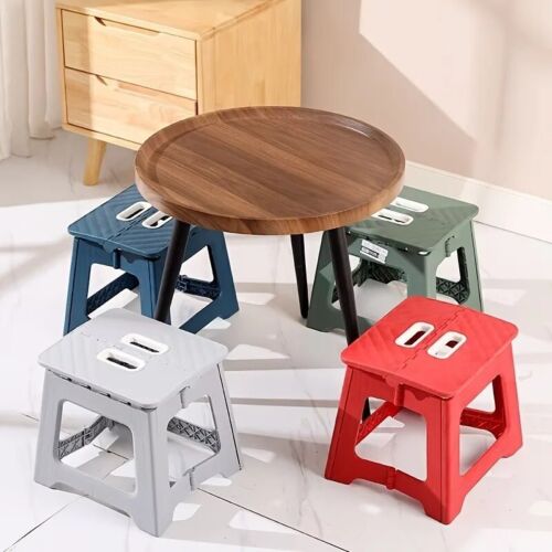 Lightweight Folding Step Stool Multi Purpose Handheld Thick Footstool Non-Slip - Picture 4 of 11