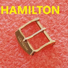 fibbia x cinturino orologio hamilton 14 mm originale buckle watch strap vintage