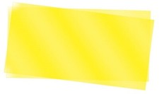 Evergreen 9904 Transpartent Sheets 2 .010x6x12".025 x 15.2 x 30.5cm Yel A MIB