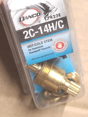 Danco 17423E Hot Cold Stem 2C-14 H/C For American Standard Faucet