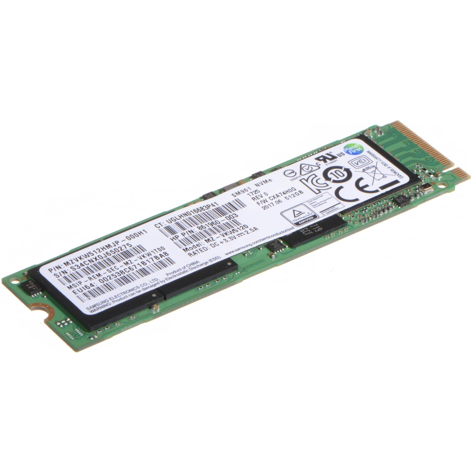 Branded Western Digital/Samsung/SK Hynix 256Gb PCIe NVMe SSD M.2 2280 Drive