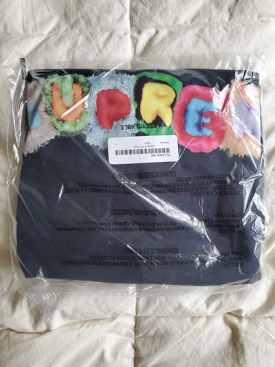 トップス Supreme Pillows Tee Supreme Pillows Tee Navy Sz Large In Hand 📦Free Ship📦 | eBay