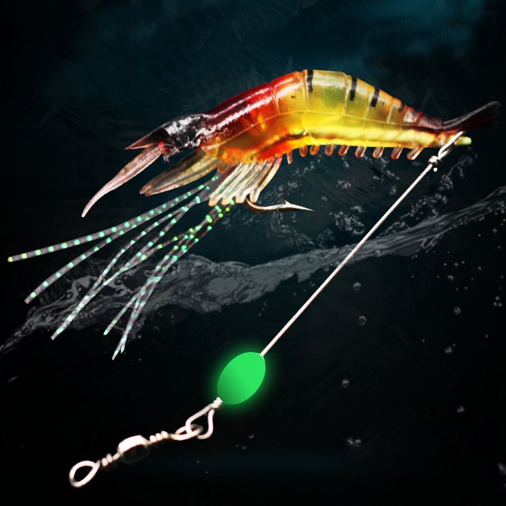 8 X Ctrade Australia Rigged Prawn Fishing Lure Baits Flathead Lure Bream Lures E - Foto 3