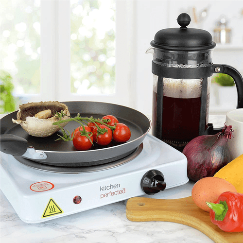 Lloytron Kitchen Perfected Single Electric Hotplate 1500W White E4102WH - Picture 3 of 6