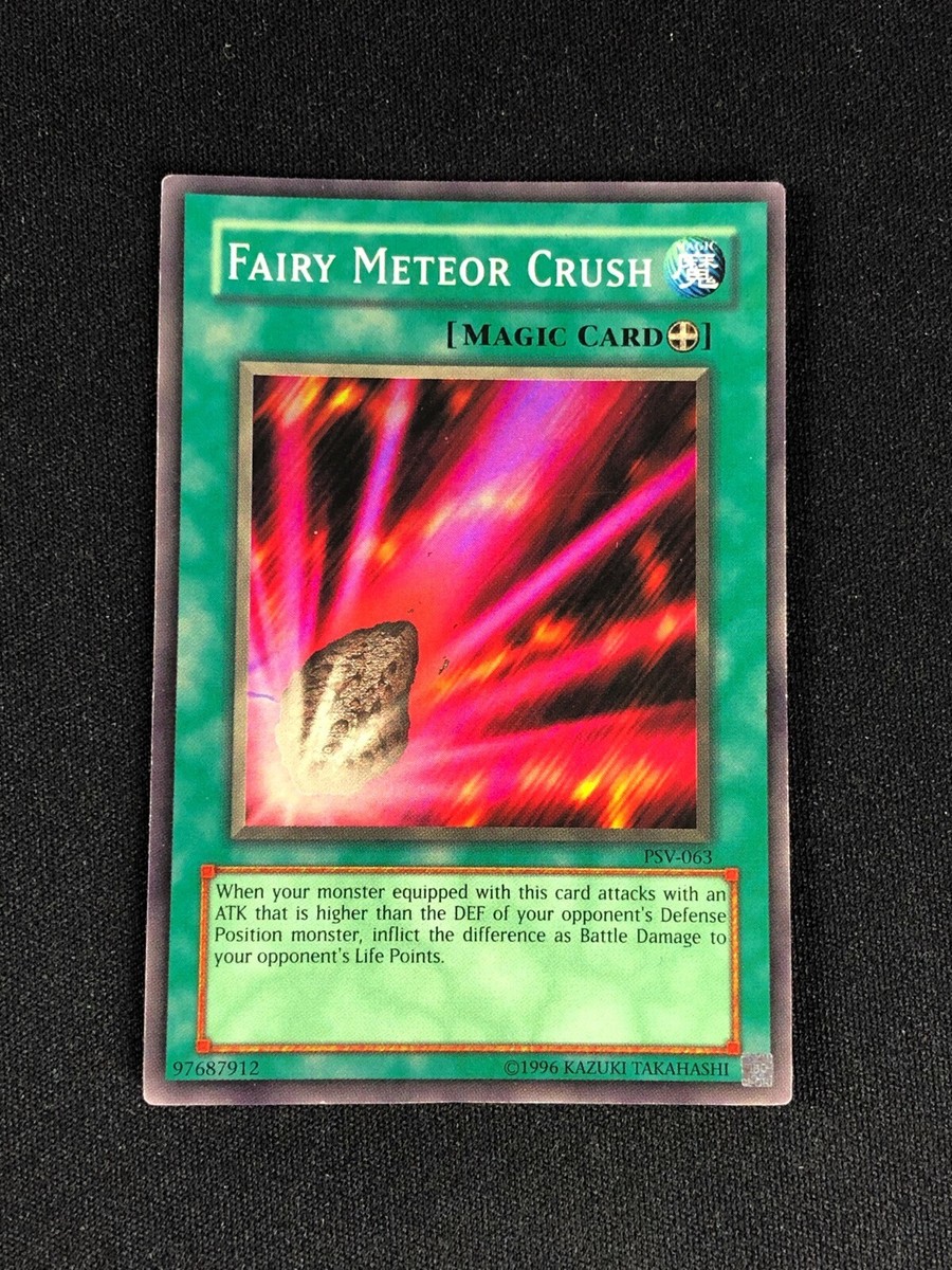 YUGIOH FAIRY METEOR CRUSH PSV-063 SUPER HP/CREASES | eBay YUGIOH FAIRY METEOR CRUSH PSV-063 SUPER HP/CREASES | eBay