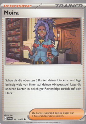 Moira 161/167 Maskerade im Zwielicht Pokemon Karte Deutsch