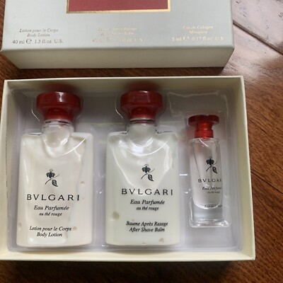 bvlgari eau de parfum lotion after shave set