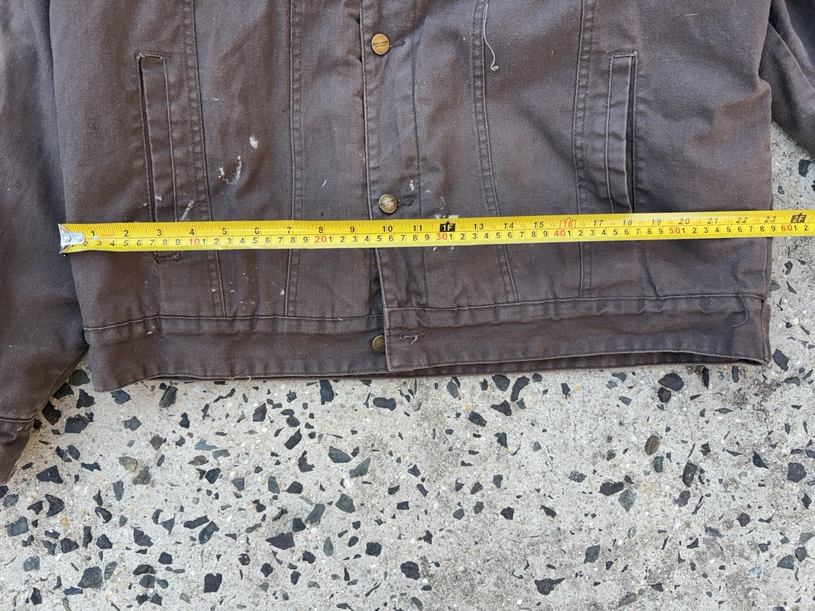 Bass Creek Distressed Detroit canvas workwear jacket Sherpa lined Xl image 6