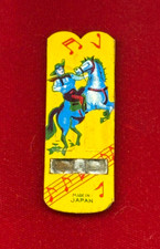ANTIQUE 1940's "ROY ROGERS" TIN LITHOGRAPHED ADVERTISING WHISTLE, NICE COND