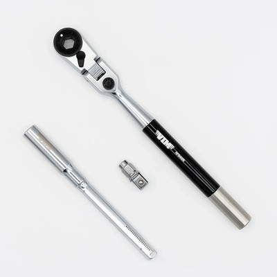 VIM Tools RFB400K 3-Way 1/4'' Hex Long Handle locking Flex Head Ratchet/T-Handle