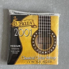 La Bella Classical Guitar Strings Medium  Silver Plated Wound
