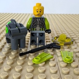 LEGO Atlantis: Lance Spears, SEA TURTLE KEY, atl006, 8059, SEABED SCAVENGER 2010