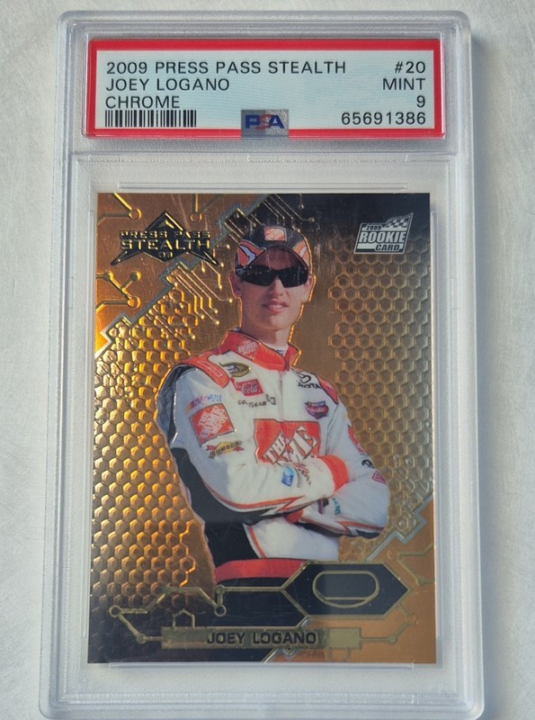 2009 Press Pass Stealth - Joey Logano #20 Chrome (RC) MINT 9
