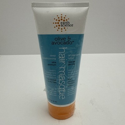 Earth Science Olive & Avocado Deep Conditioning Hair Masque 6 oz Cream