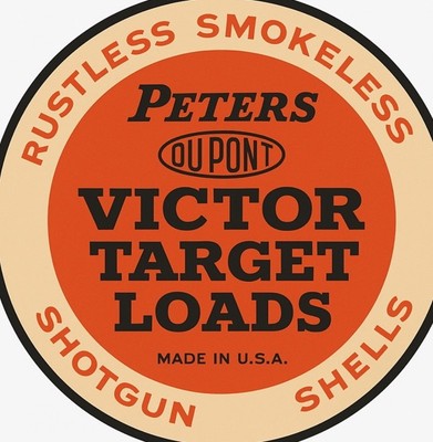 Retro Style Peters Victor Target Load Shells Quality Garage Sign