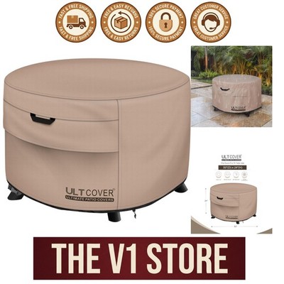 50`` Round Waterproof Fire Pit Cover - Durable & Weather-Resistant