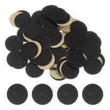 HARFINGTON 100pcs Round Adhesive Felt Circles, 30mm 100pcs , Black