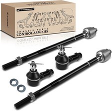 APM Set of 4, Front Inner  Outer Tie Rod End Kit, Compatible with Hyundai