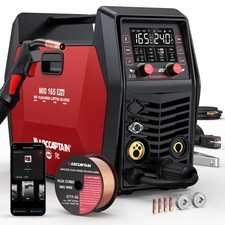 ARCCAPTAIN iControl MIG165 Pro MIG Welder 120V 240V Gas/Flux MIG/Stick/Lift TIG
